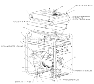 Page B Diagram and Parts List for H650CS Type 1 Porter Cable Generator